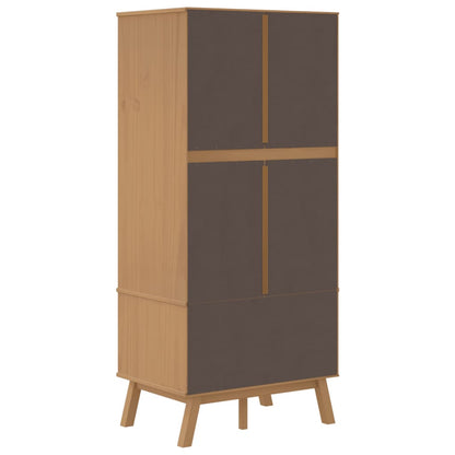 Wardrobe "OLDEN" Brown 76,5x53x172 cm Solid Wood Pine
