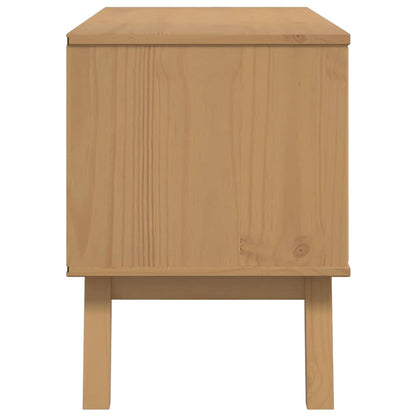 TV Cabinet OLDEN Brown 114x43x57 cm Solid Wood Pine