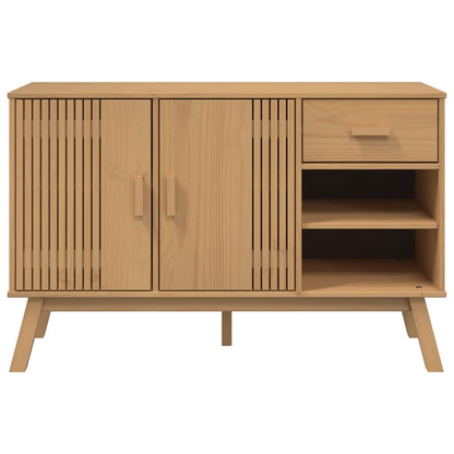 vidaXL Sideboard Brown Solid pine wood Medium Sideboard Rectangular