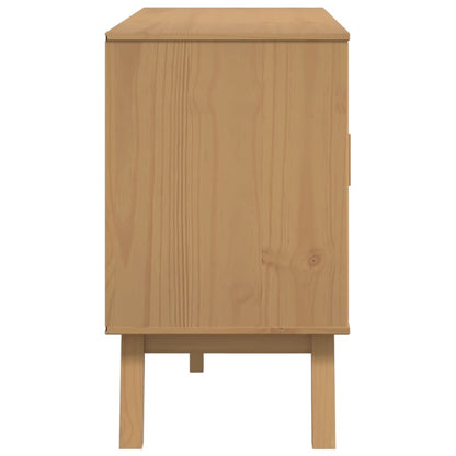 vidaXL Sideboard Brown Solid pine wood Medium Sideboard Rectangular
