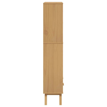 Bookcase 4-Tier OLDEN Brown Solid Wood Pine