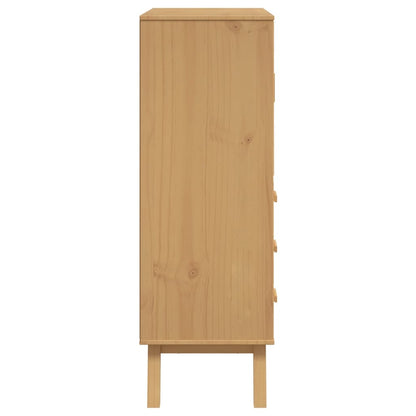 Highboard OLDEN Brown 85x43x125 cm Solid Wood Pine