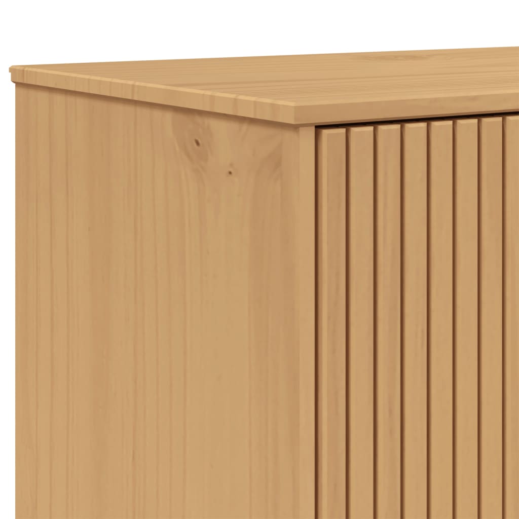 Highboard OLDEN Brown 85x43x125 cm Solid Wood Pine
