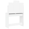 Dressing Table with Mirror White 96x39x142 cm