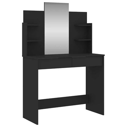 Dressing Table | Black | Engineered wood, Glass | 96x39x142 cm