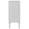Sideboard SENJA Rattan Look White 80x35x80 cm Solid Wood Pine
