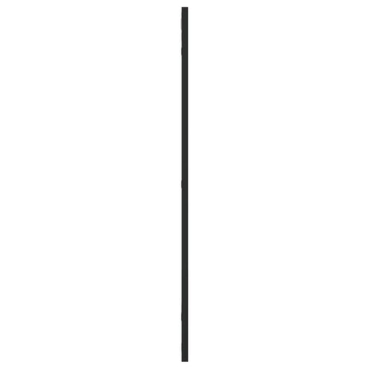 Wall Mirror Black 19.7"x31.5" Rectangle Iron