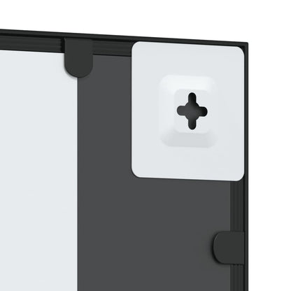 Wall Mirror Black 19.7"x31.5" Rectangle Iron