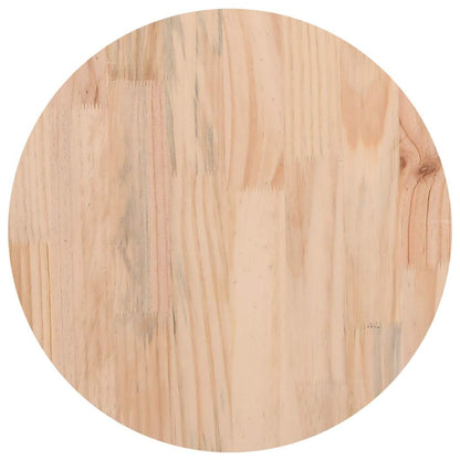 Table Top Round Ø30x3 cm Solid Wood Pine