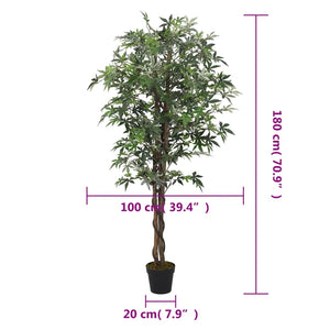 Artificial Maple Tree 672 Leaves 180 cm Green