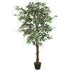 Artificial Ficus Tree 378 Leaves 80 cm Green