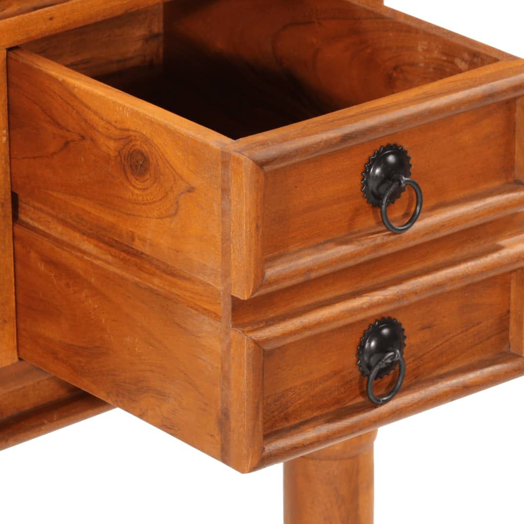 Desk with Drawers 110x50x76 cm Solid Wood Acacia