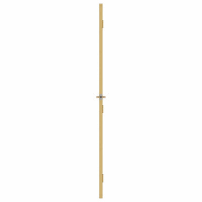 Interior Door Slim Golden 83x201.5 cm Tempered Glass and Aluminium