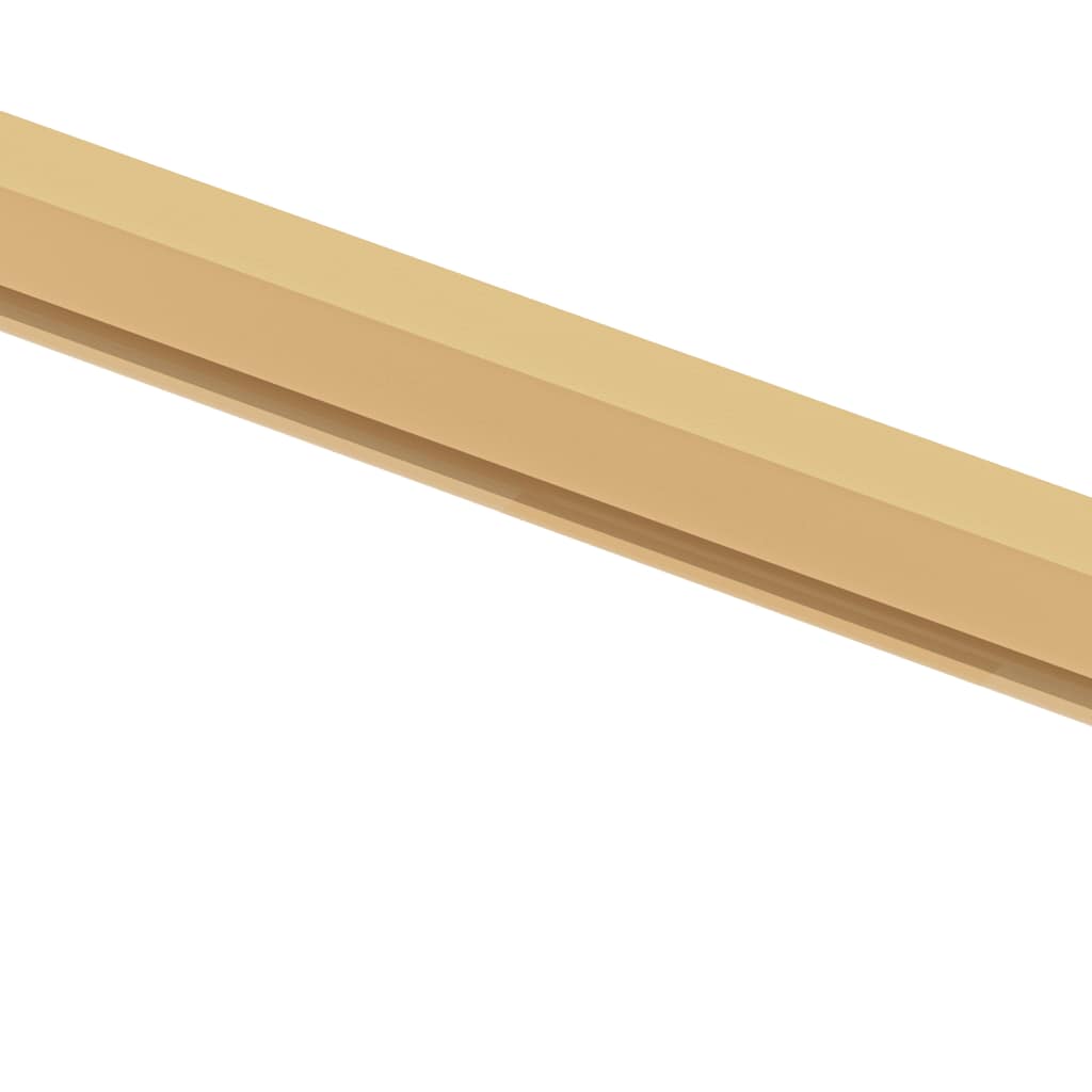 Interior Door Slim Golden 83x201.5 cm Tempered Glass and Aluminium