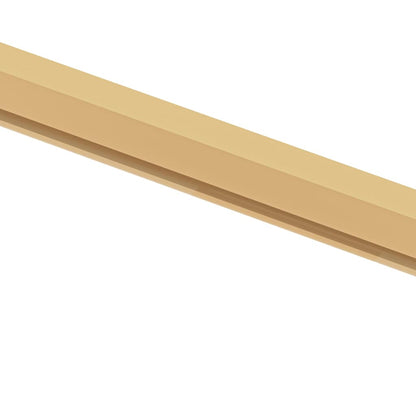 Interior Door Slim Golden 83x201.5 cm Tempered Glass and Aluminium
