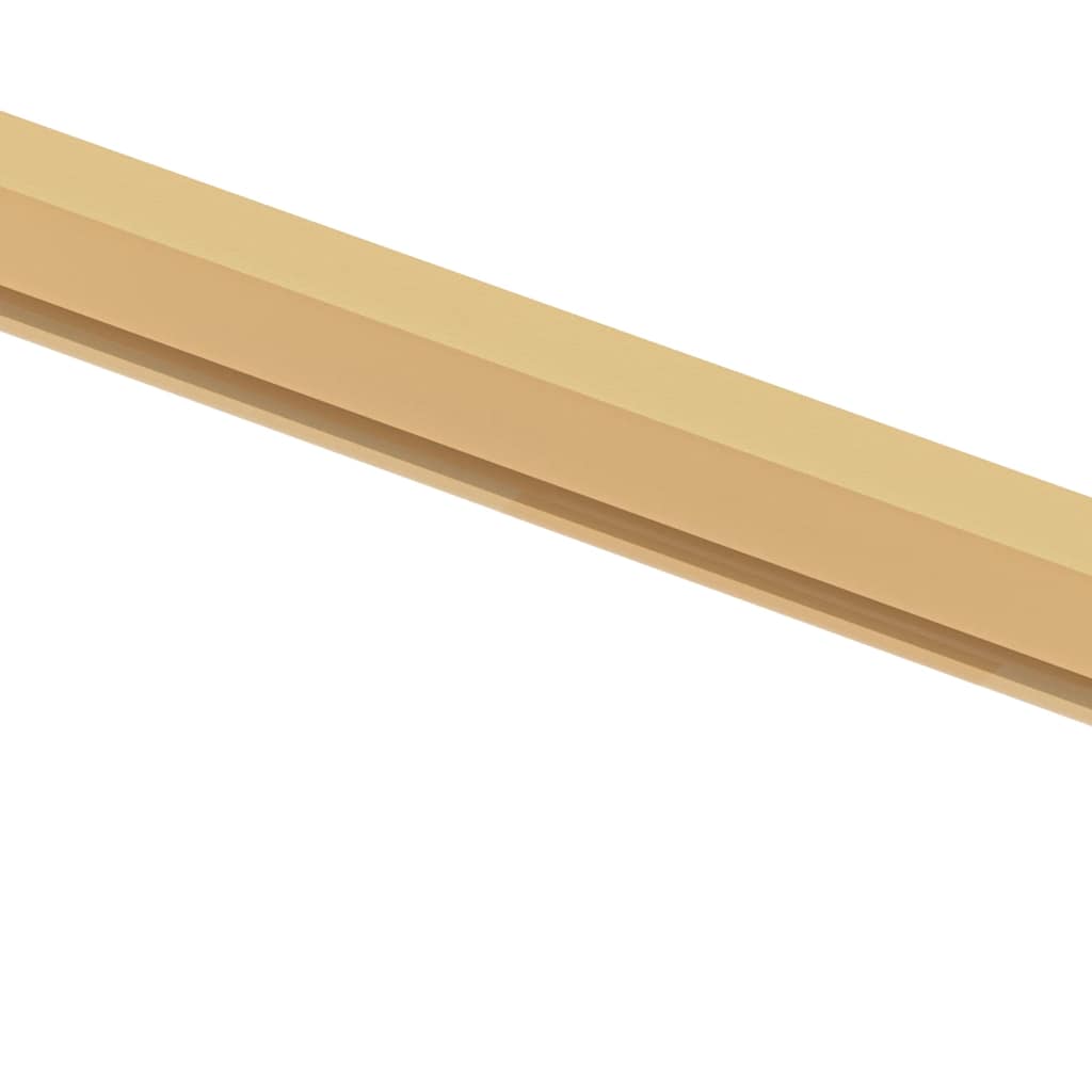 Interior Door Slim Golden 93x201.5 cm Tempered Glass and Aluminium