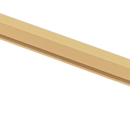 Interior Door Slim Golden 93x201.5 cm Tempered Glass and Aluminium