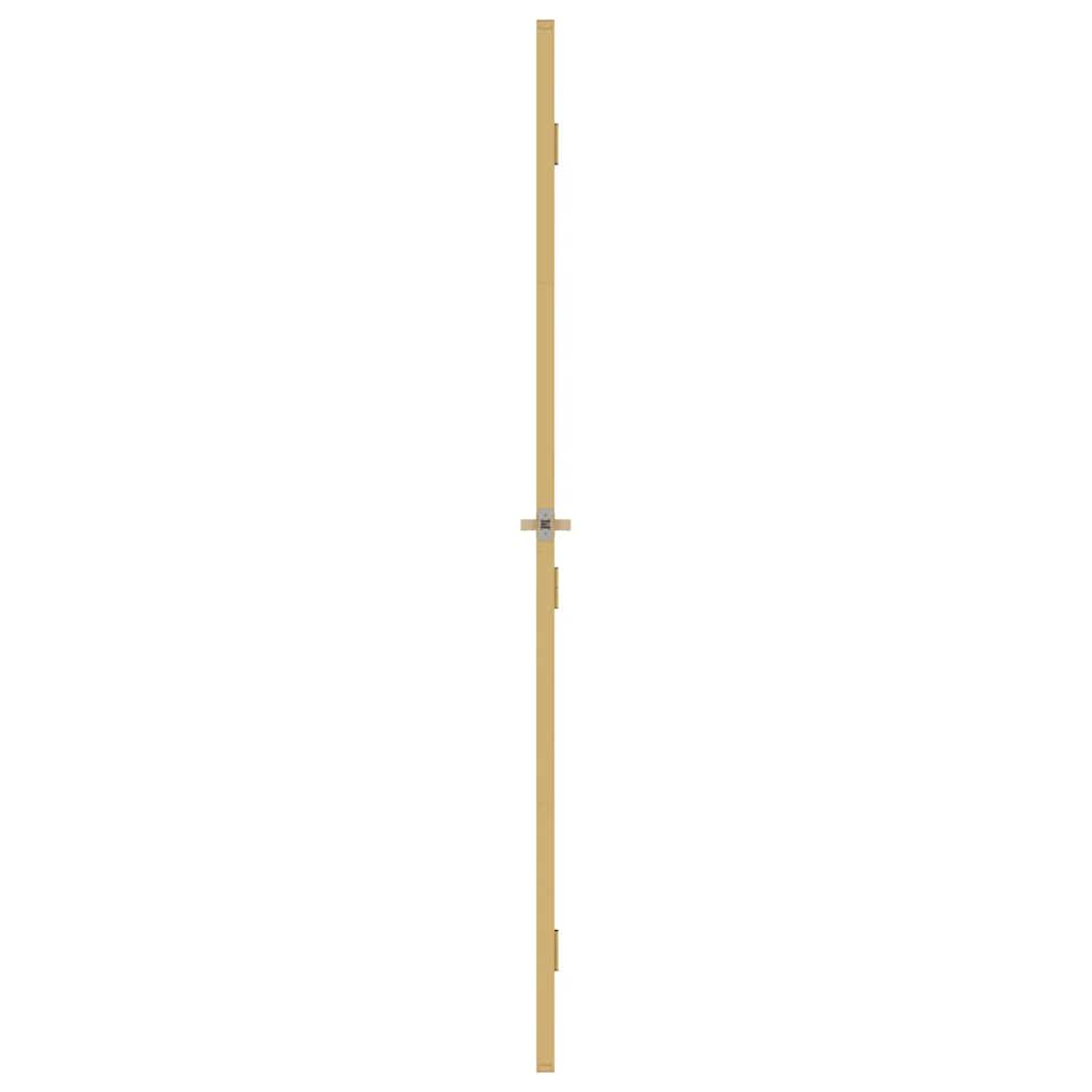 Interior Door Slim Golden 102.5x201.5 cm Tempered Glass and Aluminium
