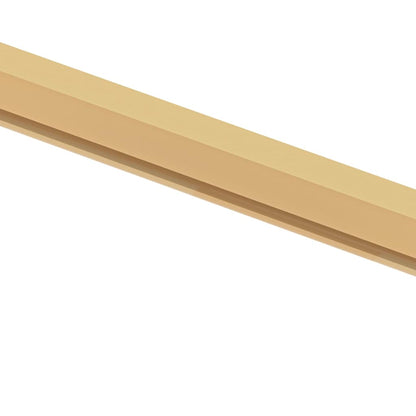 Interior Door Slim Golden 102.5x201.5 cm Tempered Glass and Aluminium