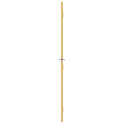 Interior Door Slim Golden 76x201.5 cm Tempered Glass and Aluminium