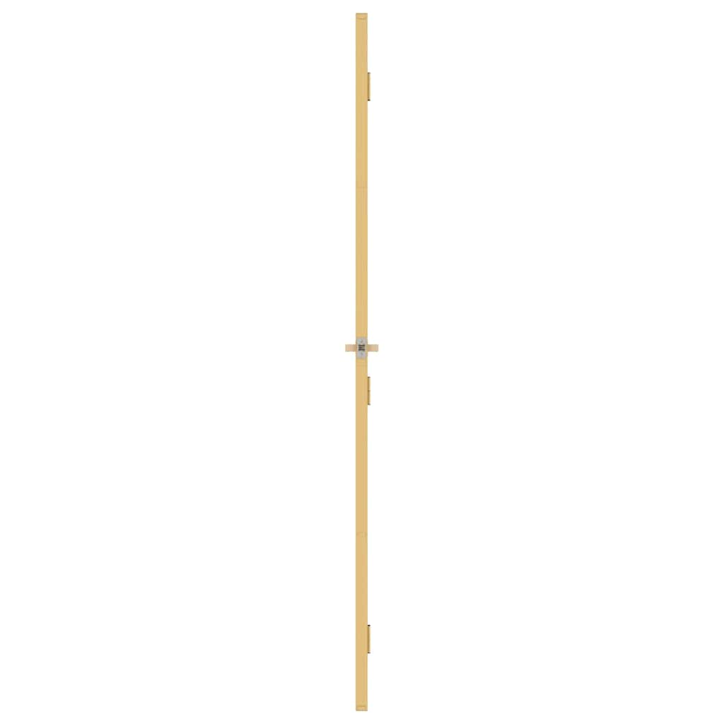 Interior Door Slim Golden 83x201.5 cm Tempered Glass and Aluminium