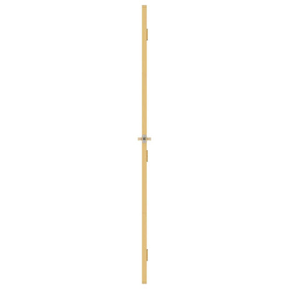 Interior Door Slim Golden 83x201.5 cm Tempered Glass and Aluminium