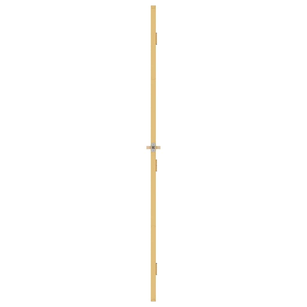 Interior Door Slim Golden 93x201.5 cm Tempered Glass and Aluminium