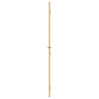 Interior Door Slim Golden 83x201.5 cm Tempered Glass and Aluminium