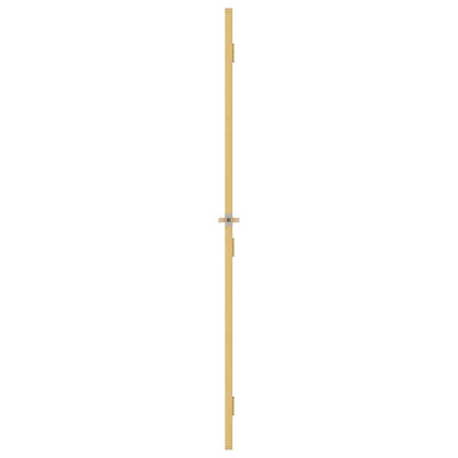 Interior Door Slim Golden 83x201.5 cm Tempered Glass and Aluminium