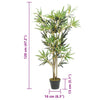 Artificial Bamboo Tree 552 Leaves 120 cm Green