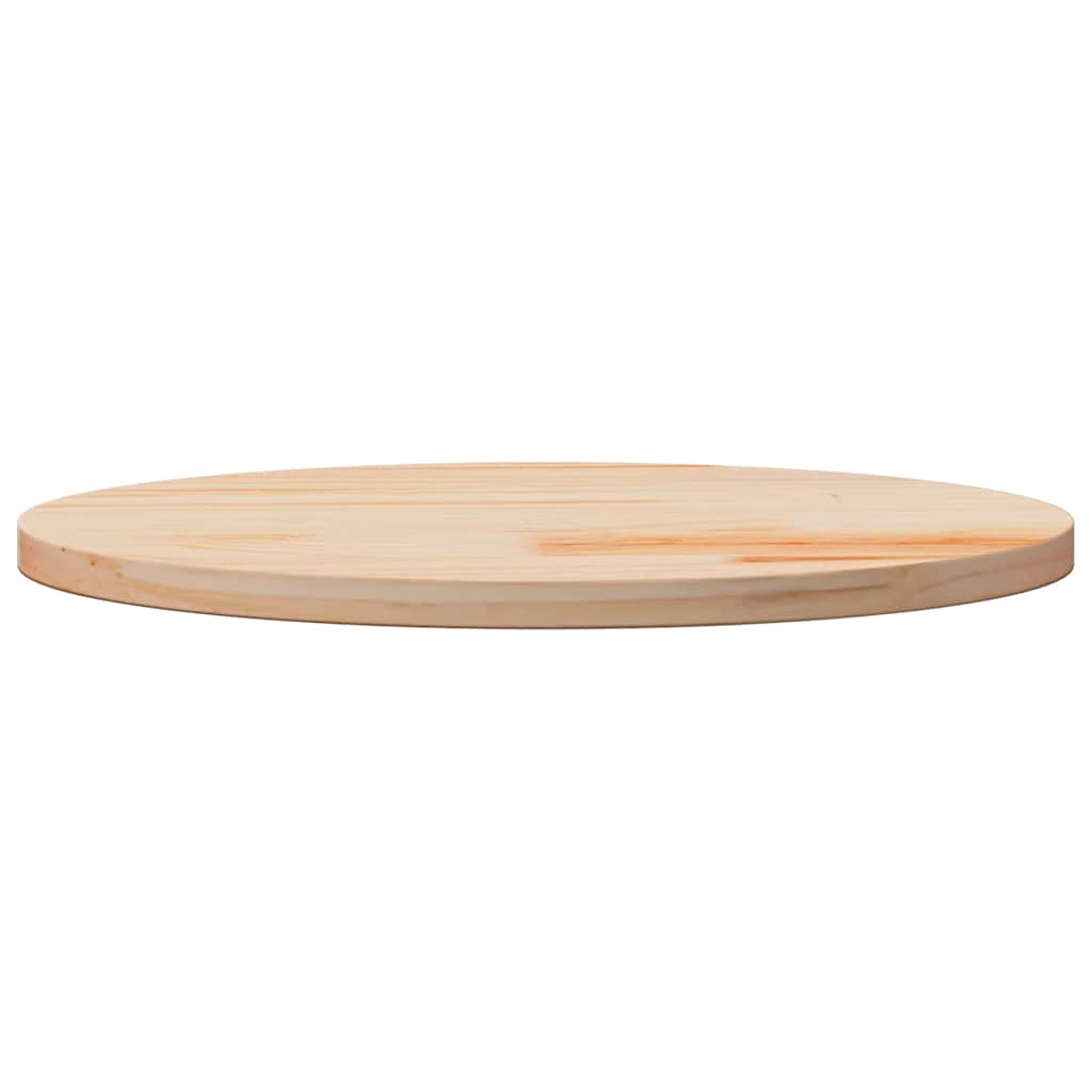 Table Top Round Ø70x3 cm Solid Wood Pine
