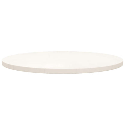Table Top Round White Ø70x3 cm Solid Wood Pine