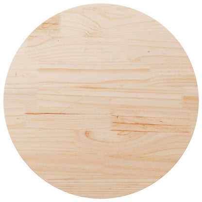 Table Top Round Ø80x3 cm Solid Wood Pine