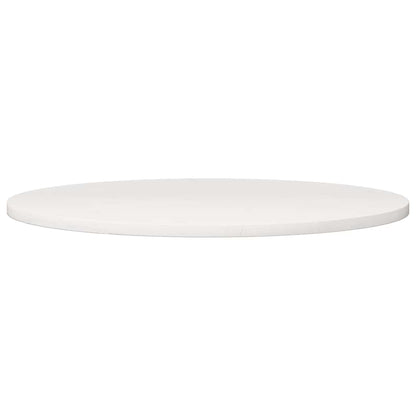 Table Top Round White Ø80x3 cm Solid Wood Pine