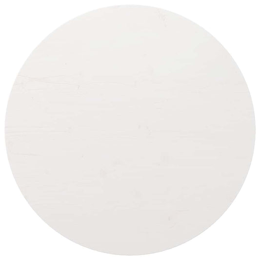 Table Top Round White Ø90x3 cm Solid Wood Pine