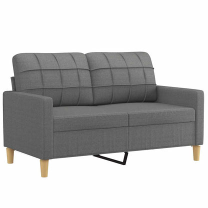 2-seater Sofa Dark grey Fabric (100% polyester), metal, textilene