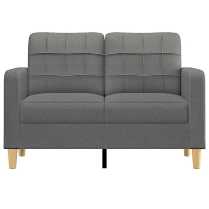 2-seater Sofa Dark grey Fabric (100% polyester), metal, textilene