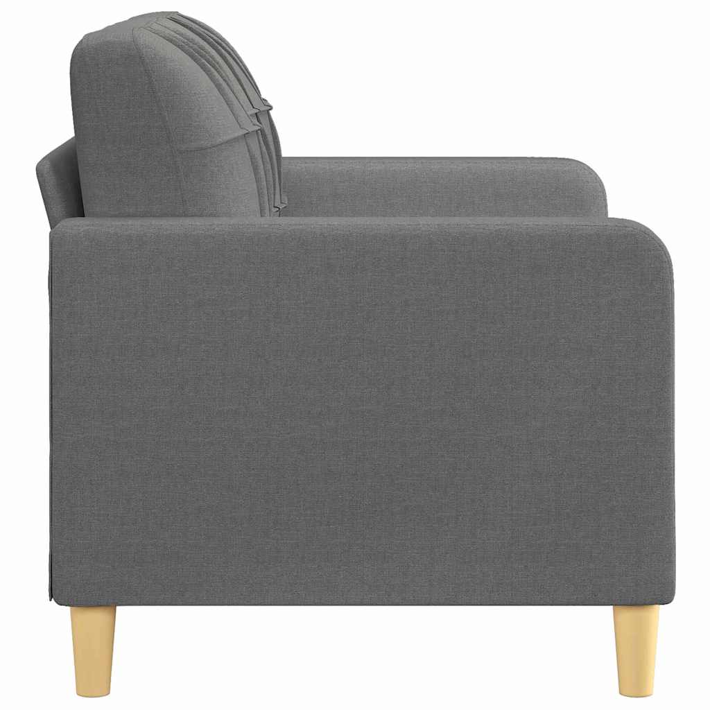 2-seater Sofa Dark grey Fabric (100% polyester), metal, textilene