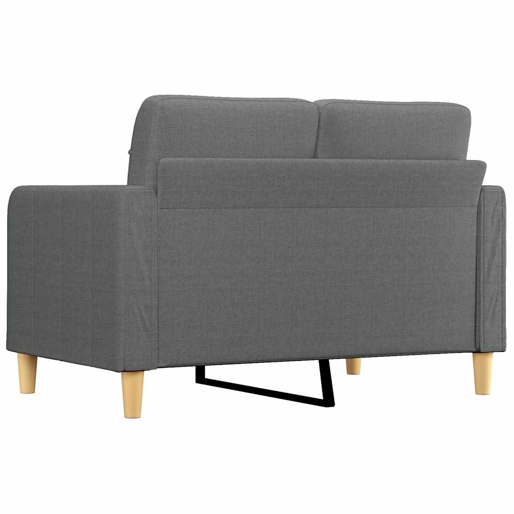 2-seater Sofa Dark grey Fabric (100% polyester), metal, textilene