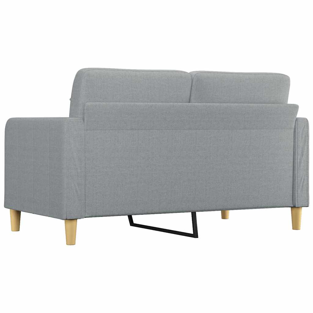 2-seater Sofa Light grey Fabric (100% polyester), Metal, Textilene