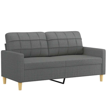 2-seater Sofa Dark Grey Polyester 55.1 in Seat width Durable