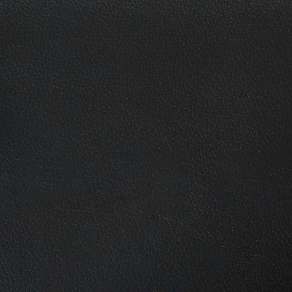 2-seater Sofa Black Faux leather, metal, textilene 2-seater