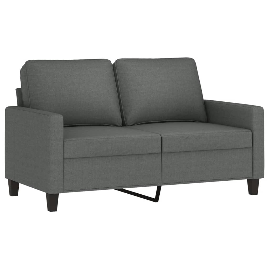 2-seater Sofa Dark gray Fabric (100% polyester), metal, textilene