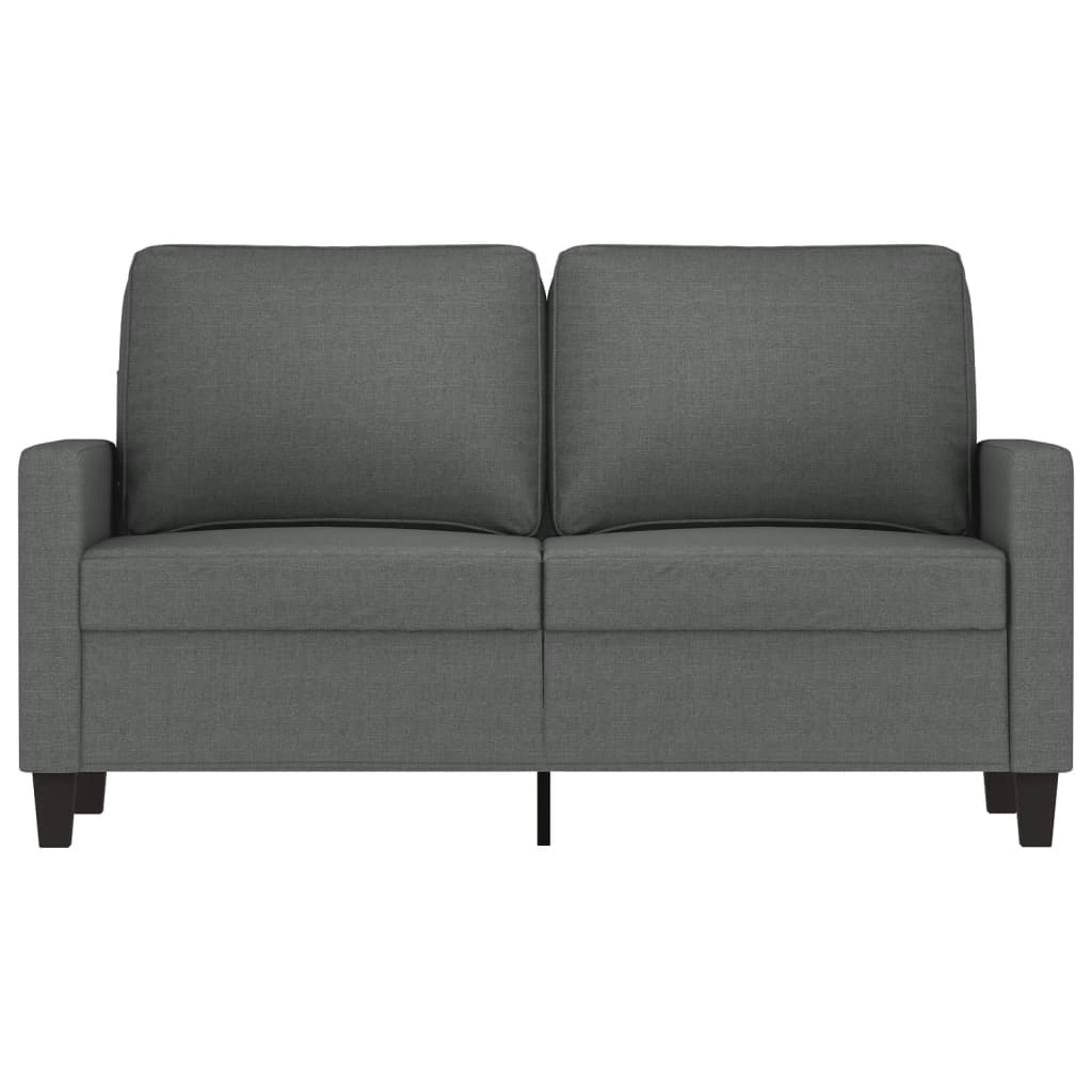 2-seater Sofa Dark gray Fabric (100% polyester), metal, textilene