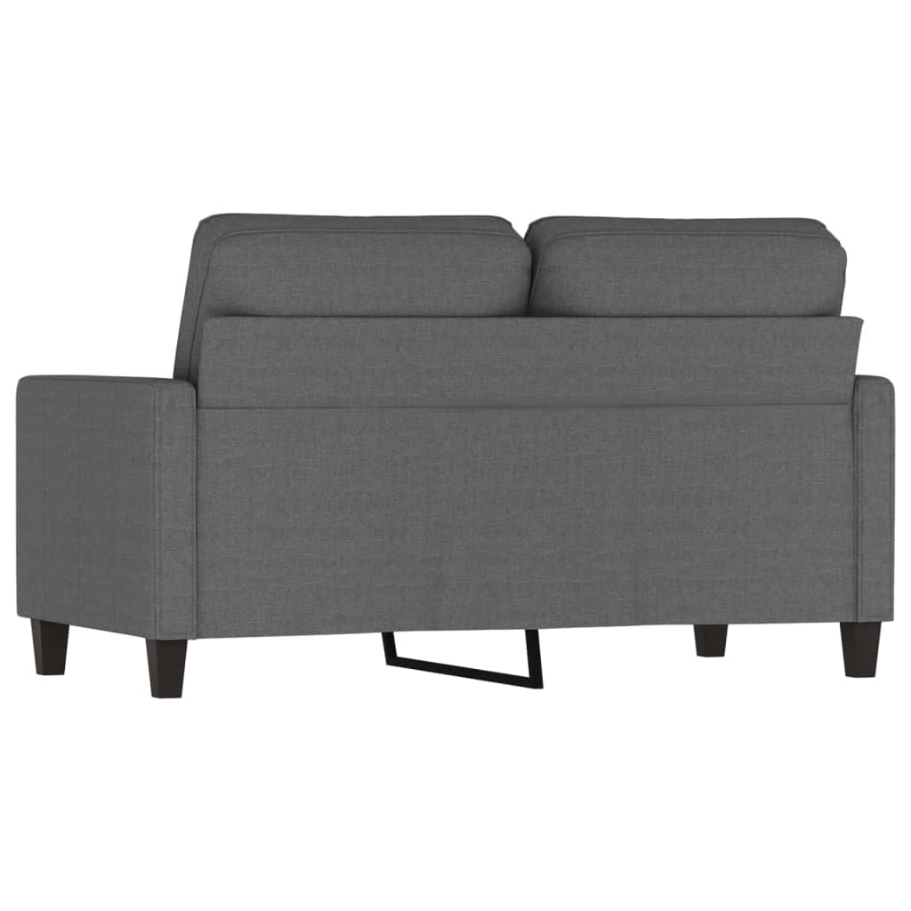 2-seater Sofa Dark gray Fabric (100% polyester), metal, textilene