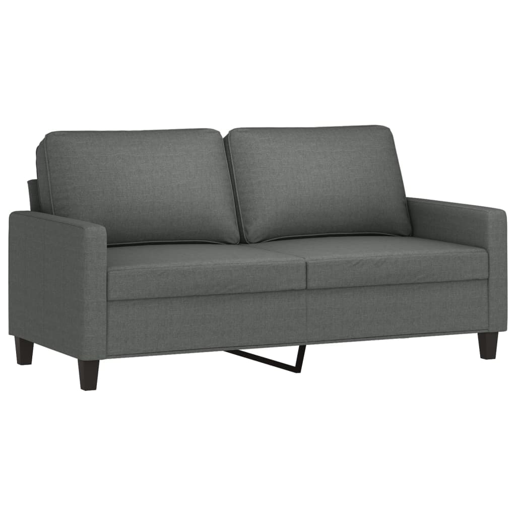 2-seater Sofa Dark grey Fabric (100% polyester), metal, textilene