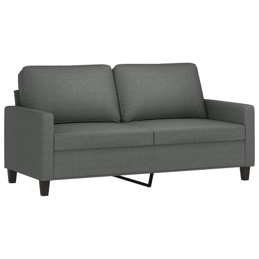 2-seater Sofa Dark grey Fabric (100% polyester), metal, textilene