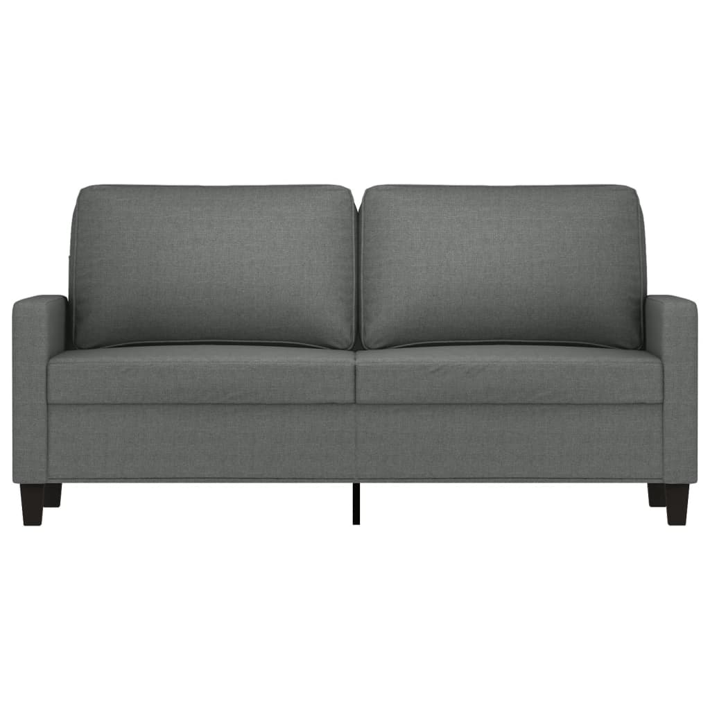2-seater Sofa Dark grey Fabric (100% polyester), metal, textilene