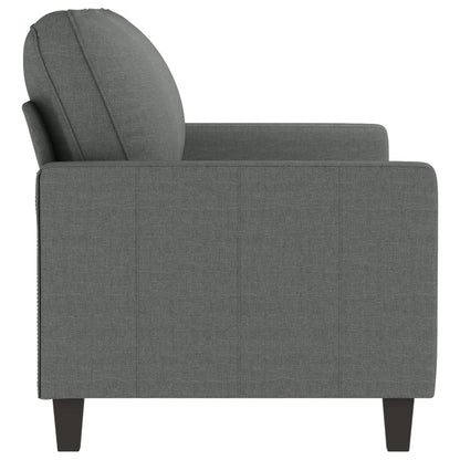 2-seater Sofa Dark grey Fabric (100% polyester), metal, textilene