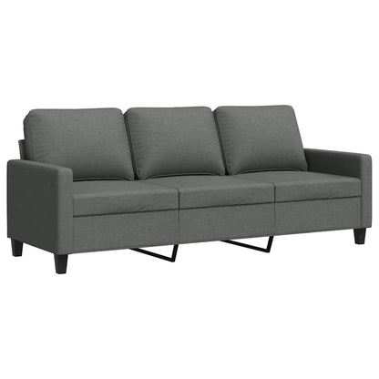 3-Seater Sofa Dark Gray 70.9" Fabric
